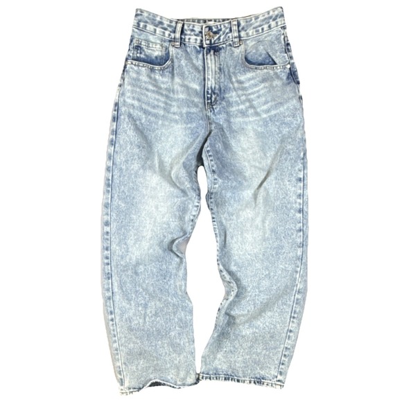 Rise Supply Co Denim - Women's wide leg Acid Wash Denim Jeans Light Blue Womens size 11